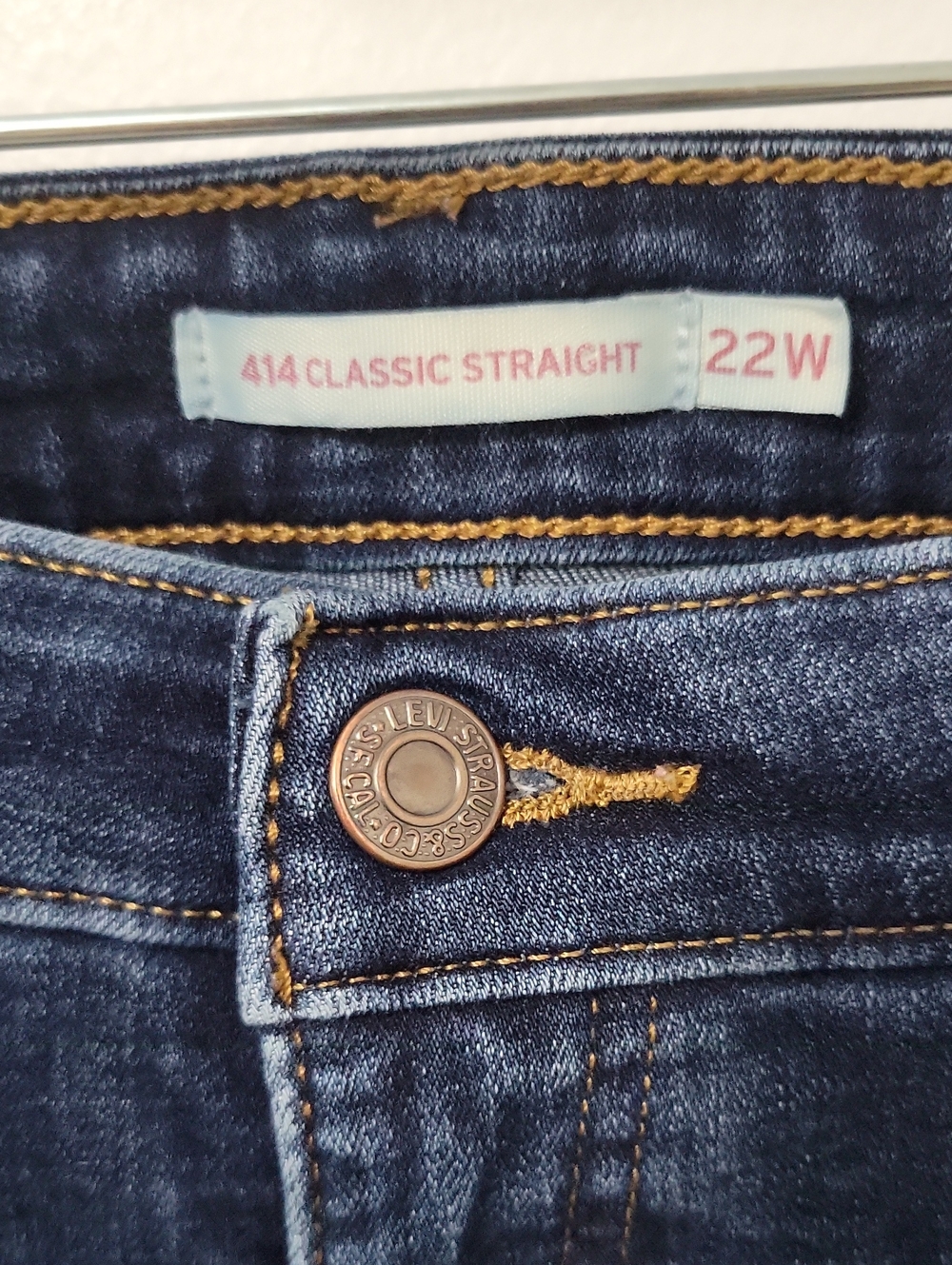 Levi's 414 Classic Straight Jeans, Size 22W - Picture 2 of 8
